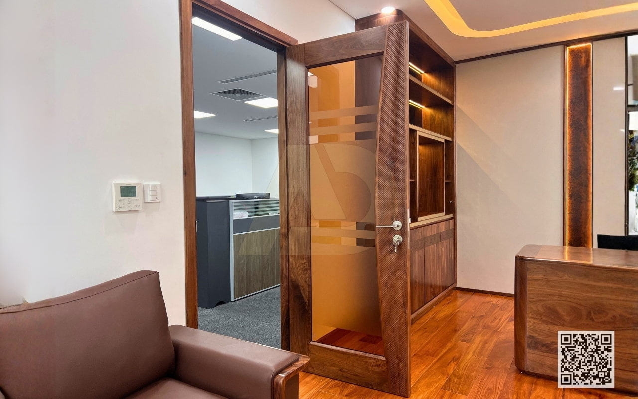 MẪU CỬA GỖ ÓC CHÓ CAO CẤP - OO09
