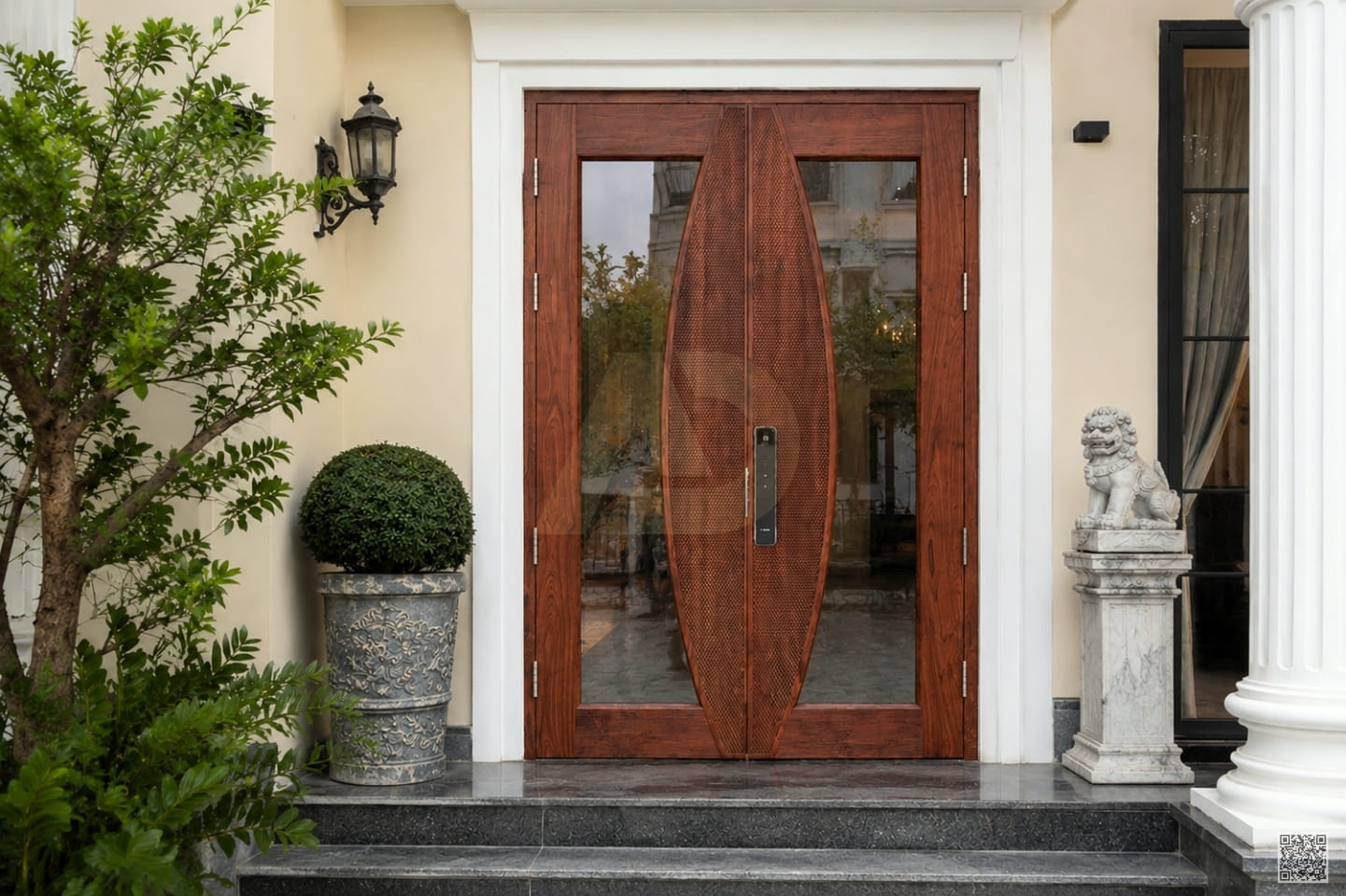 CỬA GỖ ÓC CHÓ CAO CẤP - OO12