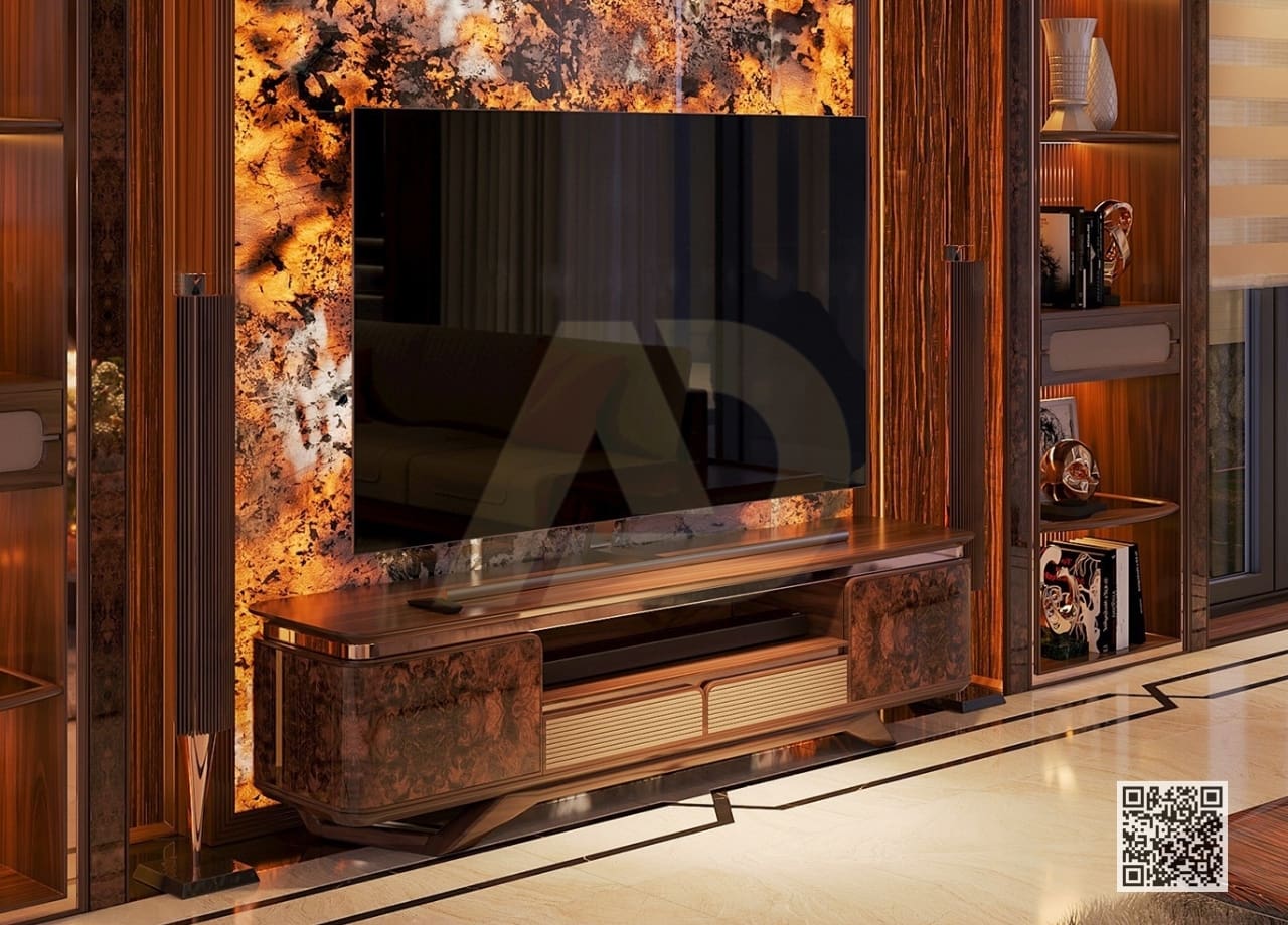 KỆ TIVI GỖ ÓC CHÓ ĐẲNG CẤP LUXURY - BB51