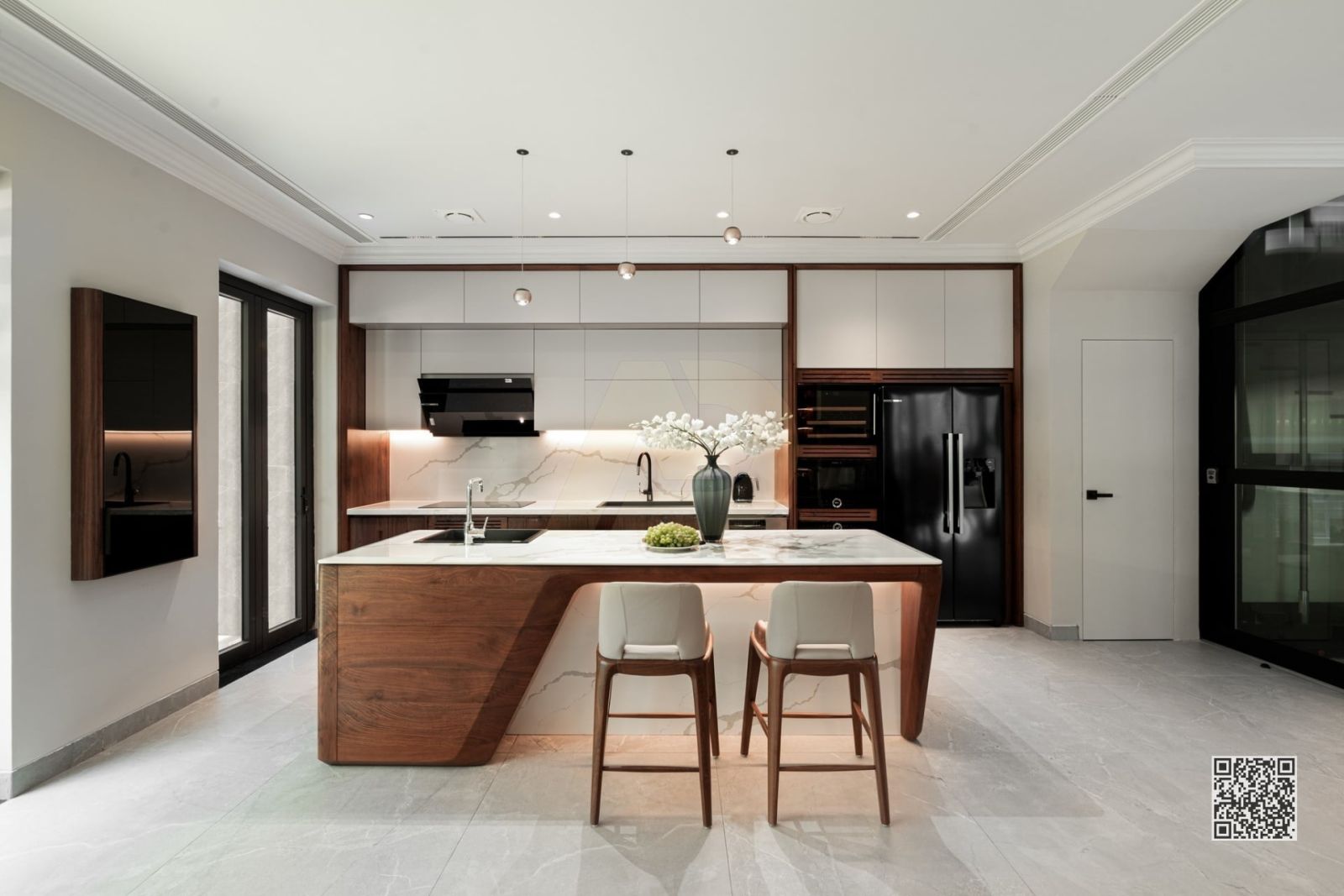 TỦ BẾP GỖ ÓC CÓ HIỆN ĐẠI TINH TẾ - HH27