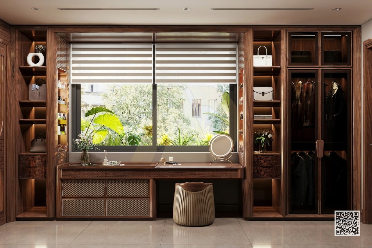 Tủ &aacute;o gỗ &oacute;c ch&oacute; c&aacute;nh k&iacute;nh mang tới kh&ocirc;ng gian thời thượng