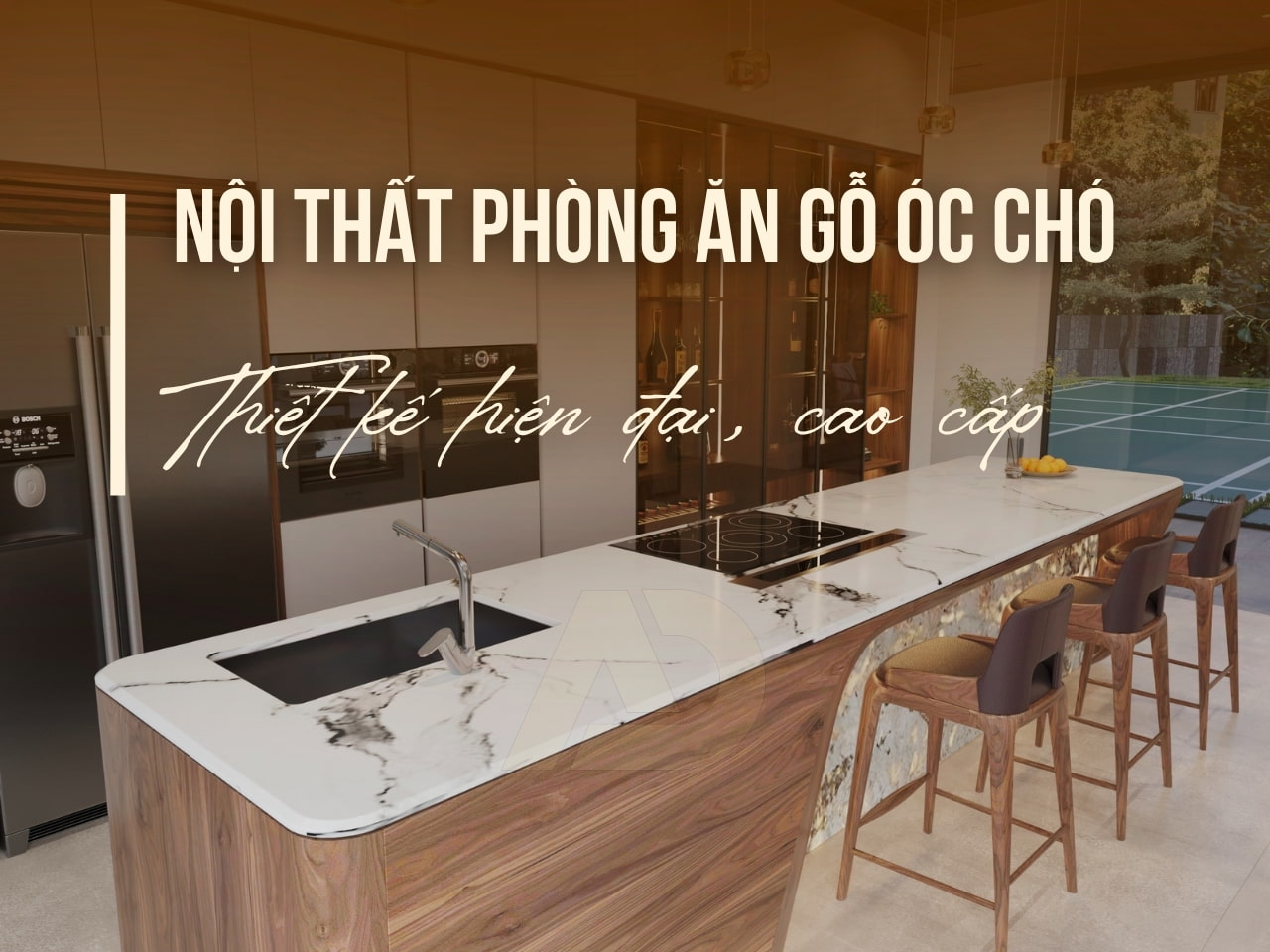 NỘI THẤT PHÒNG ĂN GỖ ÓC CHÓ - THIẾT KẾ HIỆN ĐẠI, CAO CẤP 2026