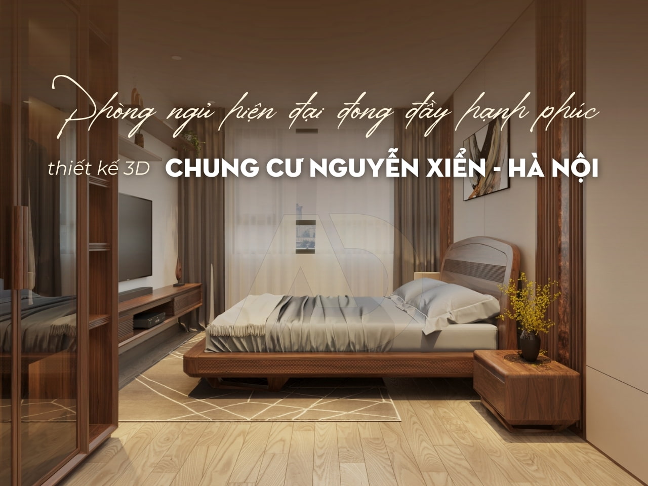 PHÒNG NGỦ HIỆN ĐẠI - CHUNG CƯ NGUYỄN XIỂN, HÀ NỘI