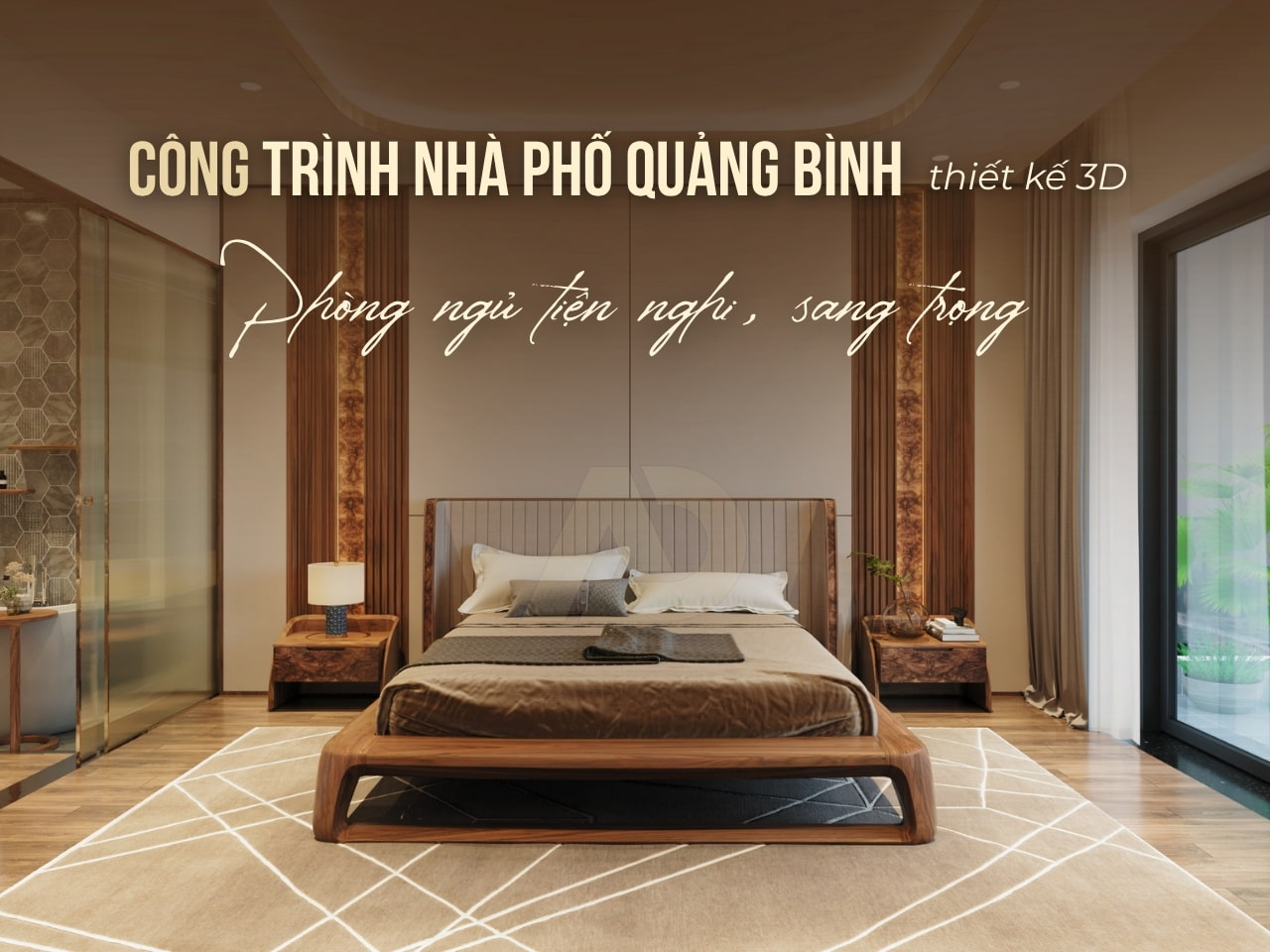 PHÒNG NGỦ TIỆN NGHI, SANG TRỌNG - CÔNG TRÌNH QUẢNG BÌNH