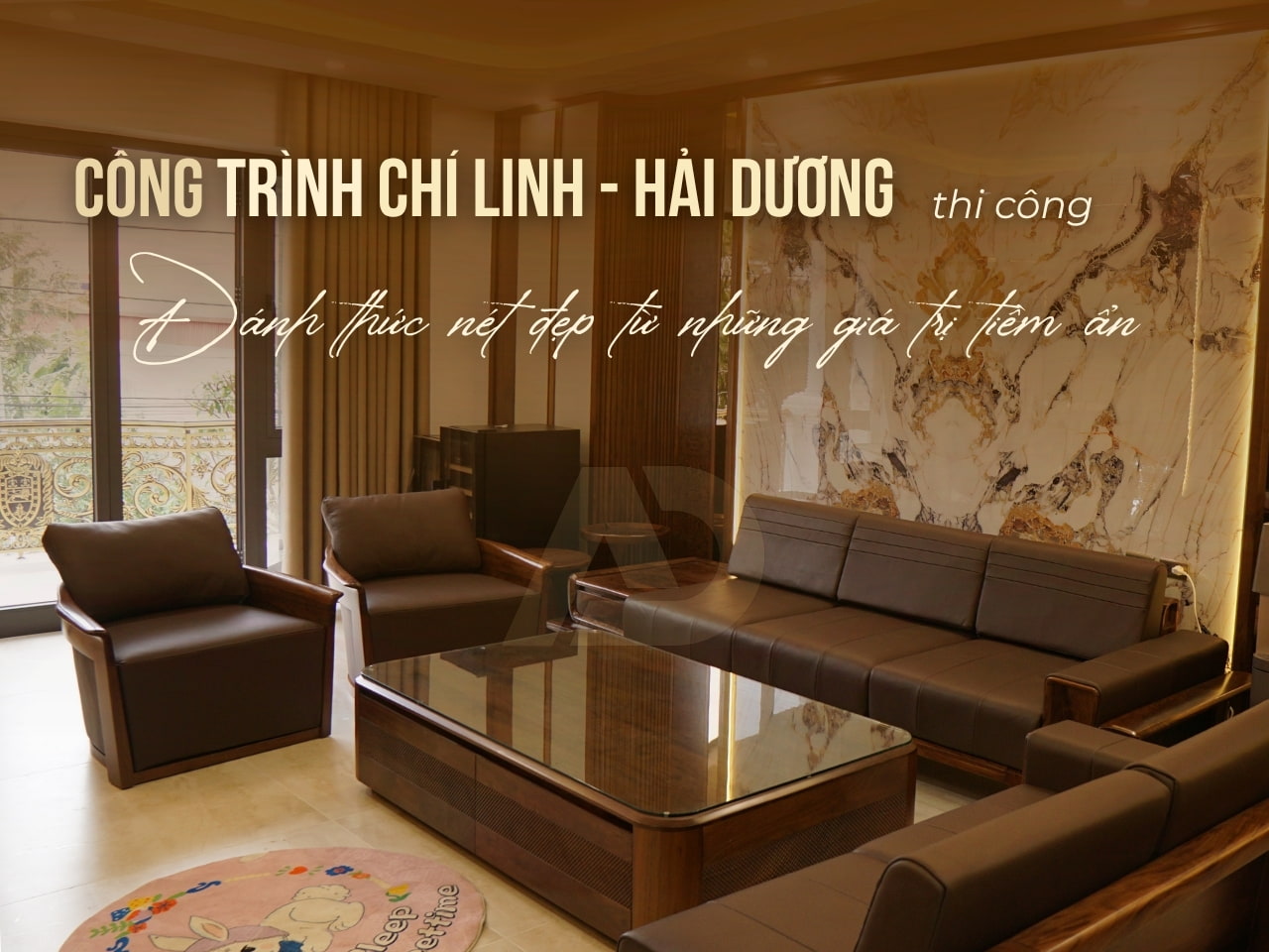 THI CÔNG NỘI THẤT GỖ ÓC CHÓ TẠI CHÍ LINH - HẢI DƯƠNG