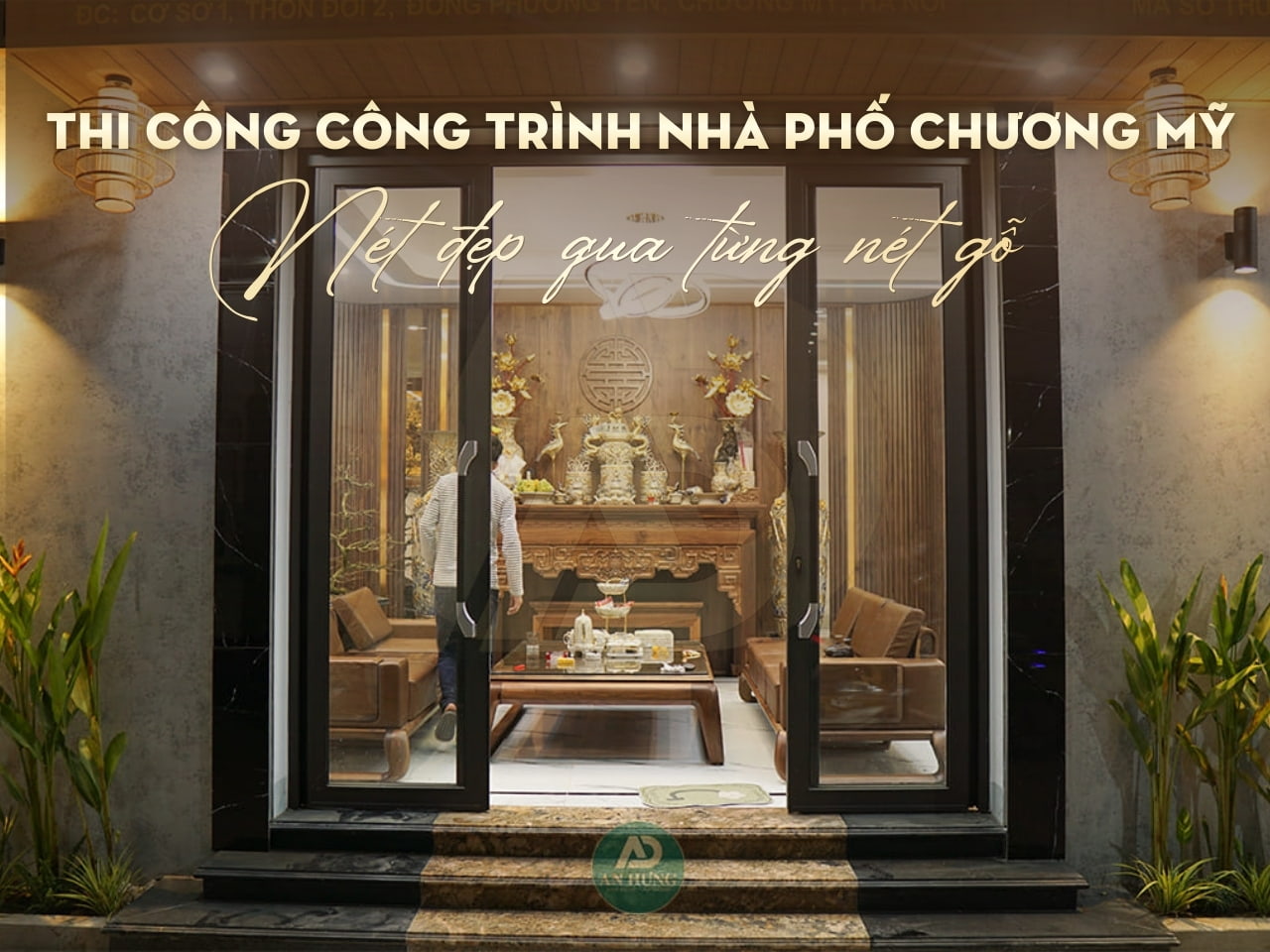 NỘI THẤT GỖ ÓC CHÓ NHÀ PHỐ - CHƯƠNG MỸ - HÀ NỘI